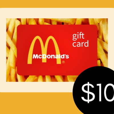 $10 student holiday gift card
